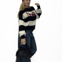 maglione con scritta ricamata no vabbe